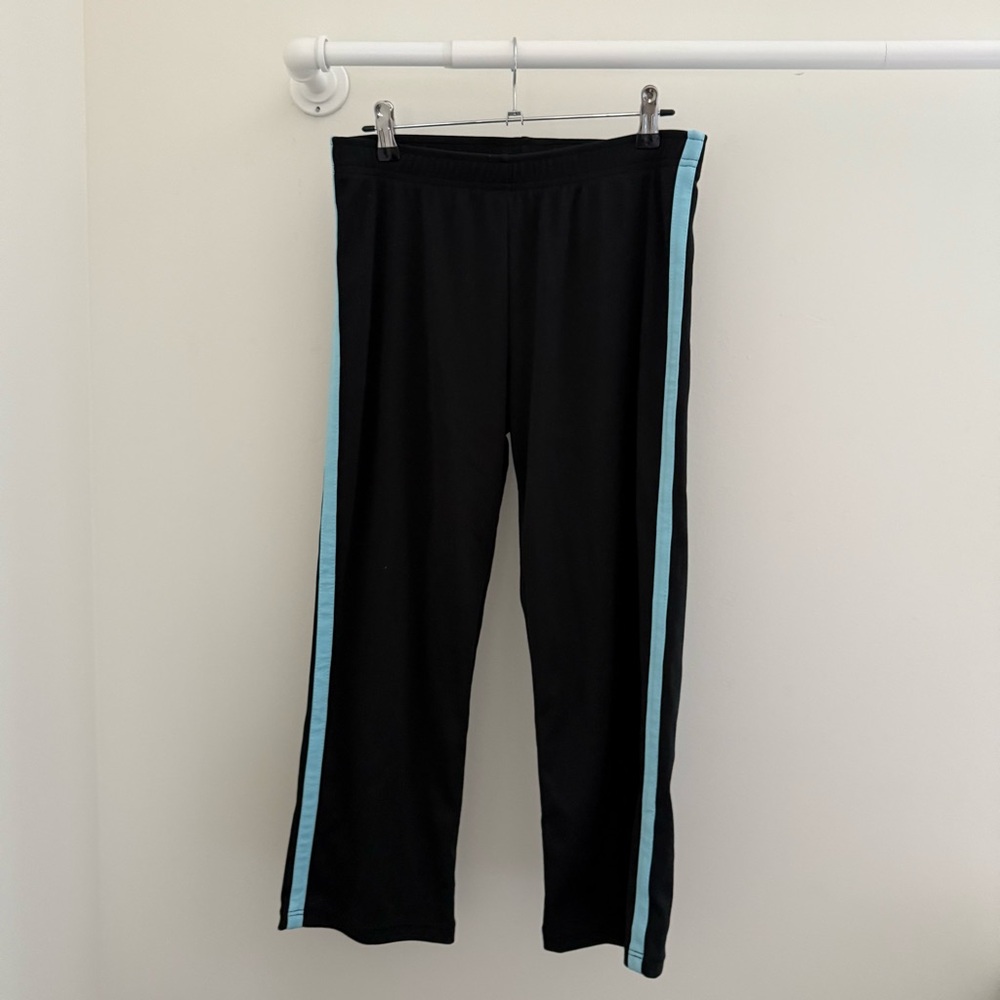 Marika Black Joggers with Light Blue Stripe